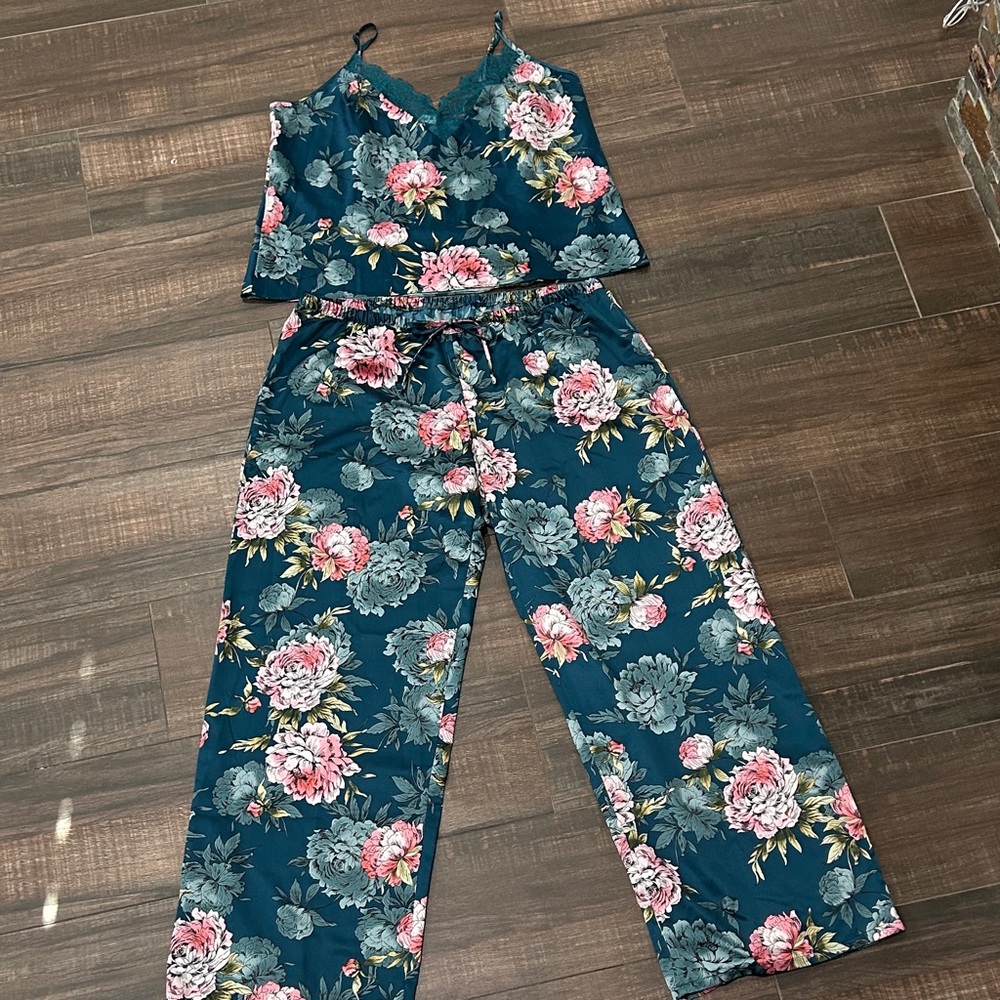 Floral Tank and Pants Sleepwear Set